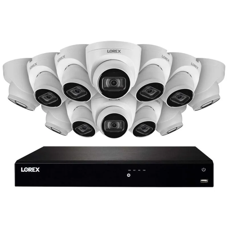 Sistema De Camera De Seguranca Fusion Nvr 4l 8 Mp Com 12 Cameras E 16 Canais