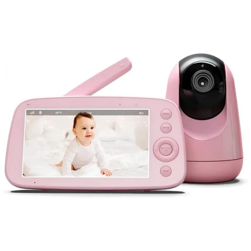 Baba Eletronica Czmta Com Camera E Monitor 720p Recarregavel, Visao Noturna, Rosa