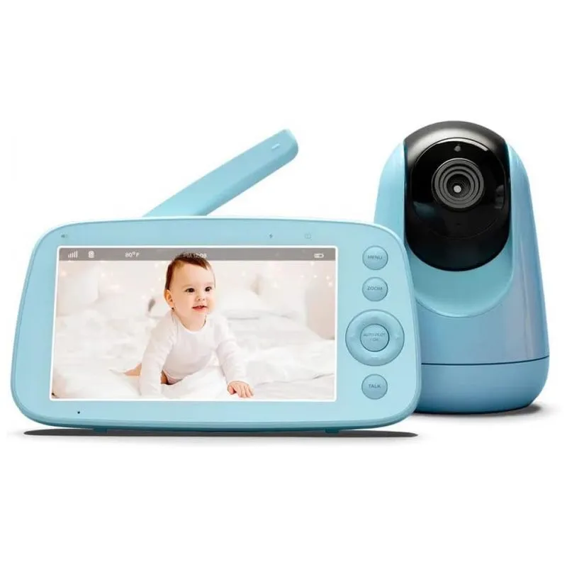 Baba Eletronica Czmta Com Camera E Monitor 720p Recarregavel, Visao Noturna, Azul