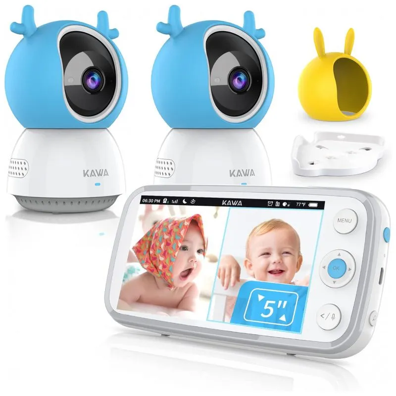 Baba Eletronica Kawa Com 2 Cameras Hd 720p, Audio, Visao Noturna E Sensor De Temperatura