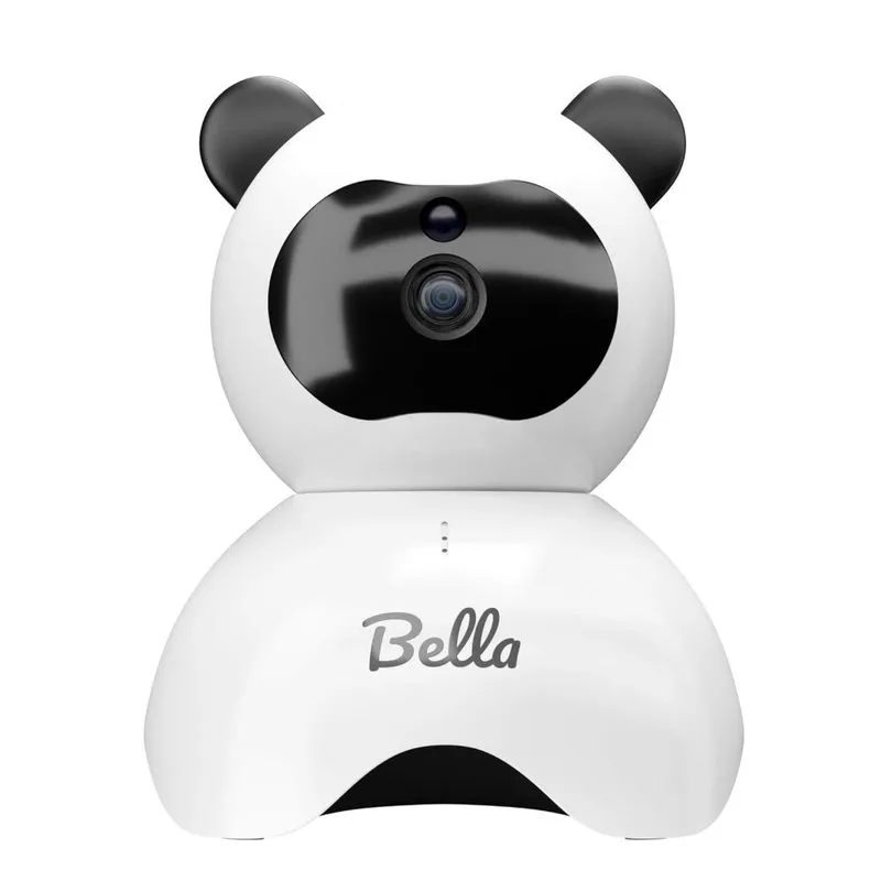 Babá Eletrônica Dockwell Bella Câmera E Áudio Com Imagem Nítida E Visão Noturna, Branca Panda