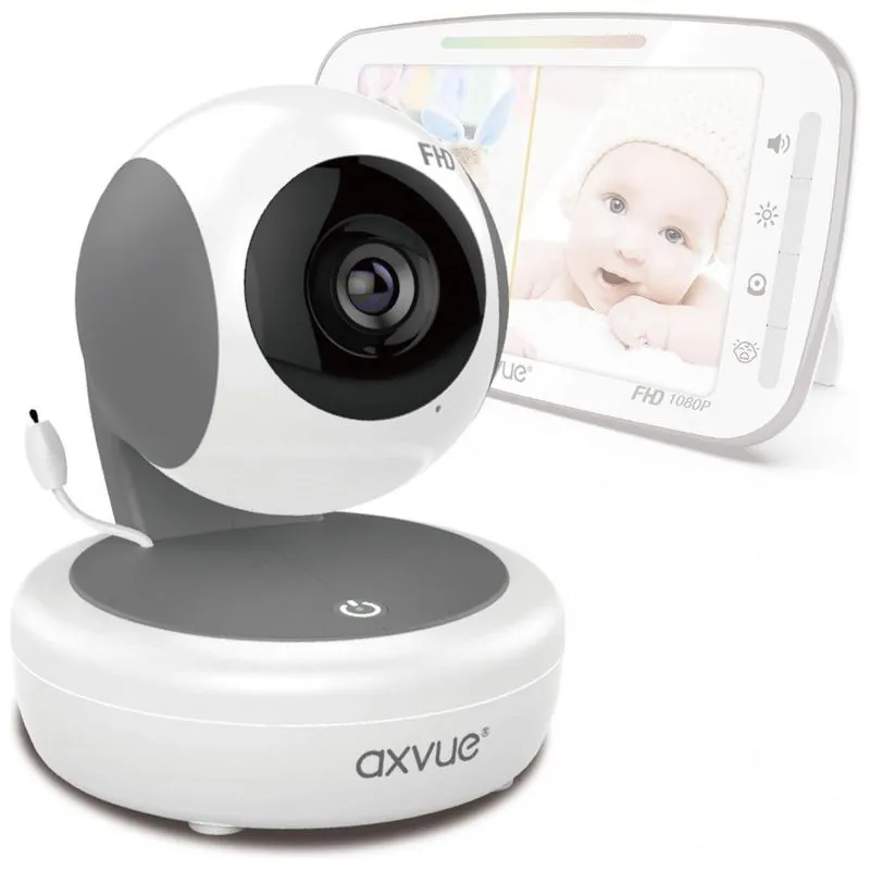 Baba Eletronica Axvue A1080pt Com Sensor De Temperatura E Movimento, Alcance De 300 Metros