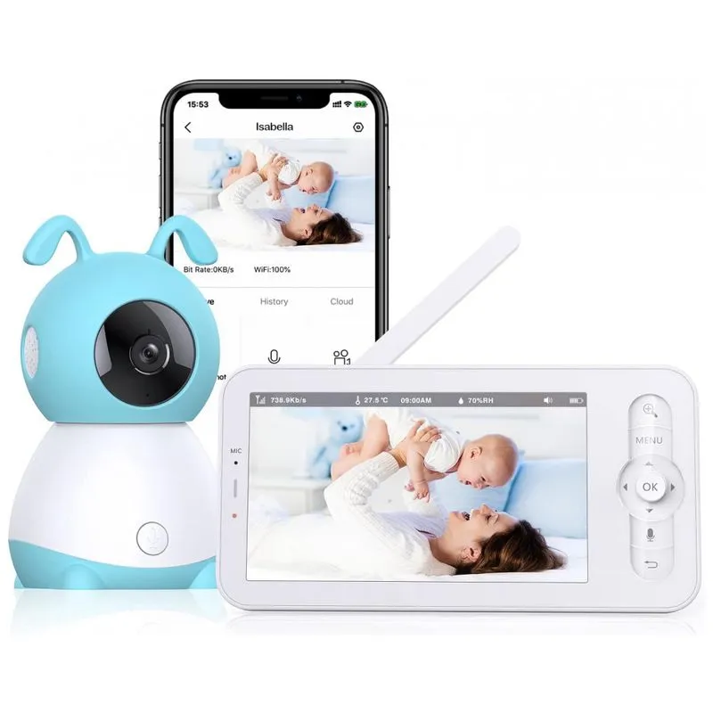 Baba Eletronica Superuncle Camera Digital Com Visao Noturna, Modo Vox E Coneccao Wi Fi