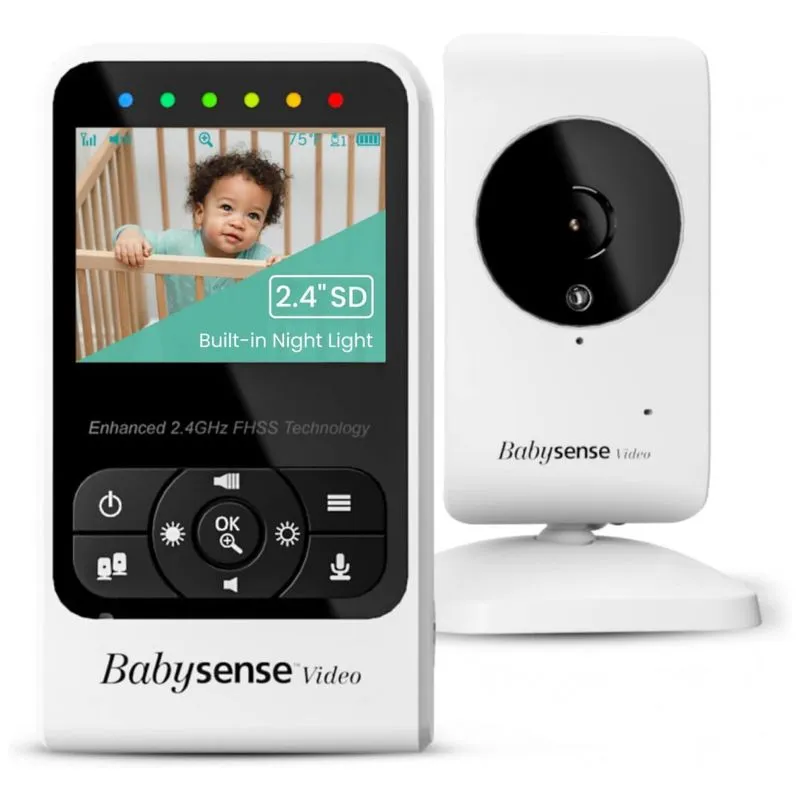 Baba Eletronica Babysense Com Camera, Monitor, Visao Noturna E Alcance De 300 Metros