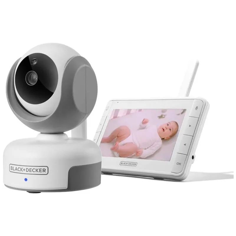 Baba Eletronica Inteligente Black Decker Pro Full Hd 1080p Com Visao Noturna E Sensor De Temperatura