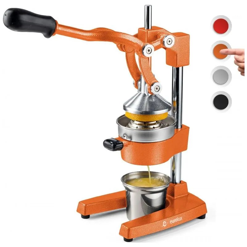 Espremedor De Frutas Profissional Manual Eurolux Em Aco Inoxidavel, Laranja