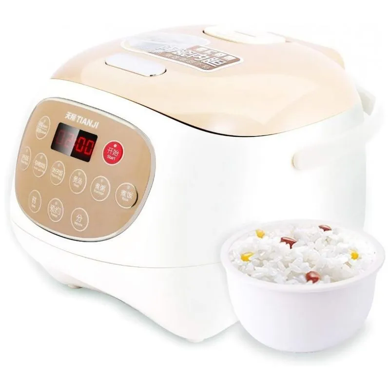 Panela de Arroz Elétrica Multifuncional Tianji TJFD30D 3L, Revestida de Cerâmica, Branca