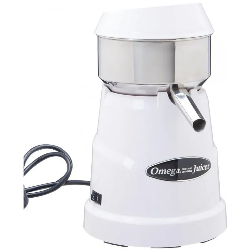 Espremedor Eletrico Profissional De Frutas Omega C10w Multifuncional, 110v 120w, Branco