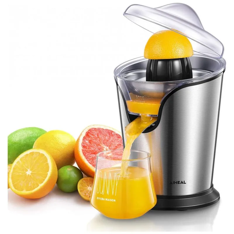 Espremedor Eletrico De Frutas Aiheal Em Aco Inoxidavel E Silencioso, 85w, Prata