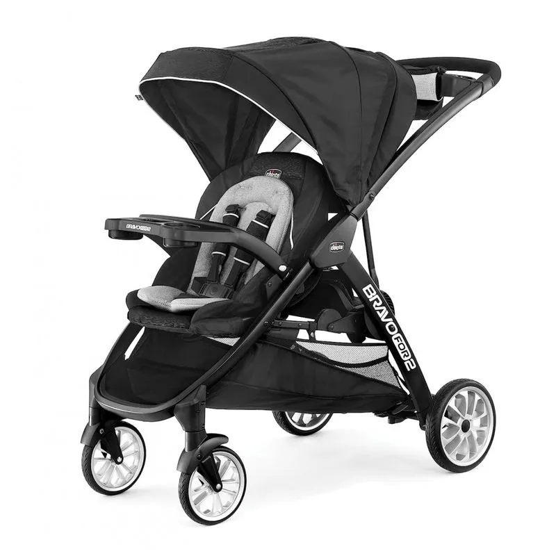 Carrinho De Bebe Duplo Ajustavel Chicco Bravofor2 Le