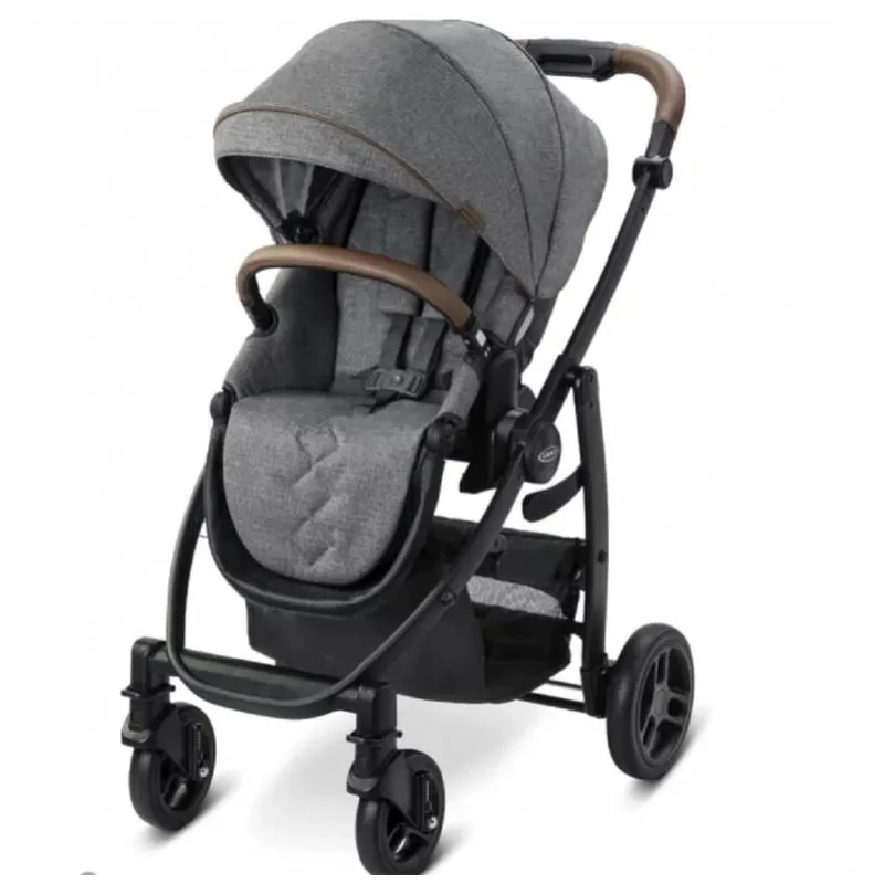 Carrinho De Bebe 3 Em 1 Graco Premier Com Suporte Ajustavel, Cinza Escuro