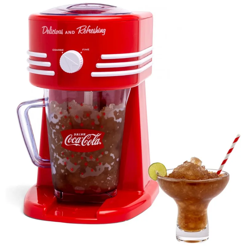 Máquina De Raspadinha Com 2 Cones Reutilizáveis, Nostalgia Coca Cola, 110v