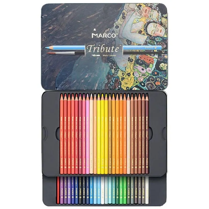 Kit Lapis De Cor Profissional Com Estojo 48 Pecas, Marca, Preto