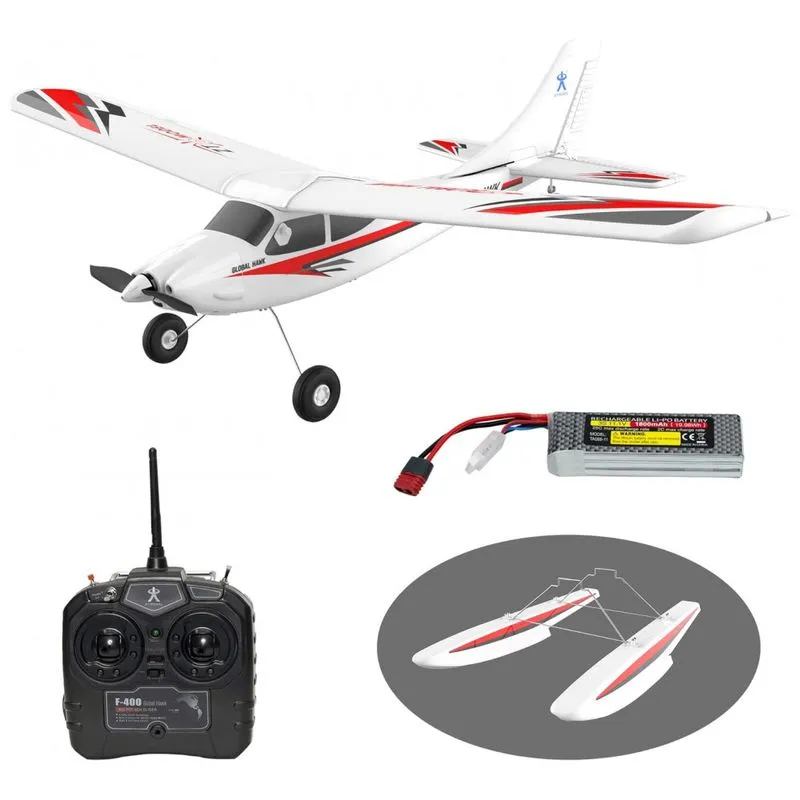 Aviao De Controle Remoto 2,4 Ghz Para Criancas E Adultos, Playstem, Branco