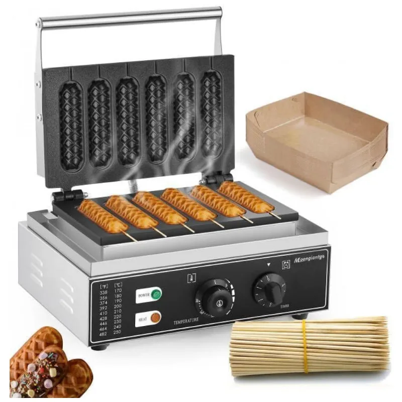 Maquina De Hot Dog Profissional Ate 6un Por Vez Em Aco Inoxidavel, 110v 1550w, Moongiantgo, Prata