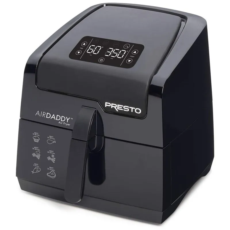 Fritadeira Eletrica Airfryer 4.2l Com Painel Digital, 110v, Presto 03422, Preta