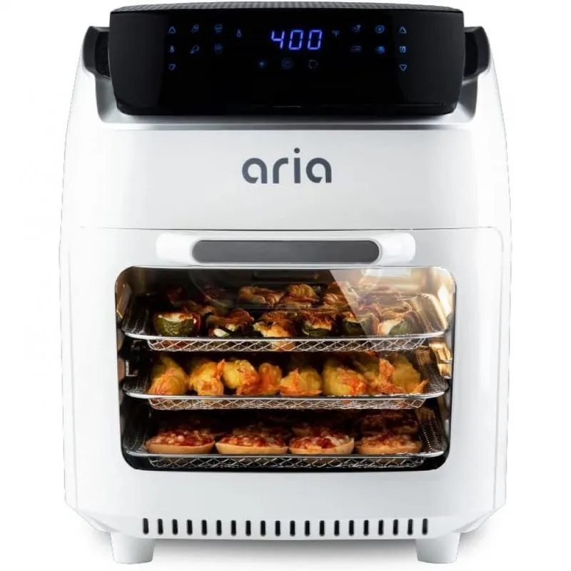 Fritadeira Eletrica Airfryer 10l Com Painel Digital E Livro De Receitas, 110v, Aria, Branca