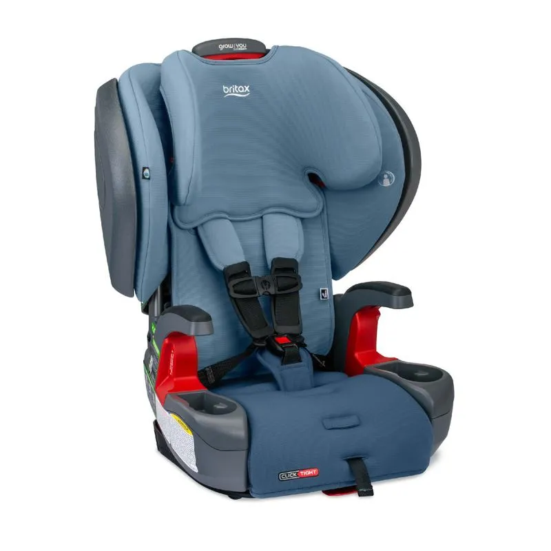 Assento Infantil Com Apoio Para Carro, Britax Grow, Azul