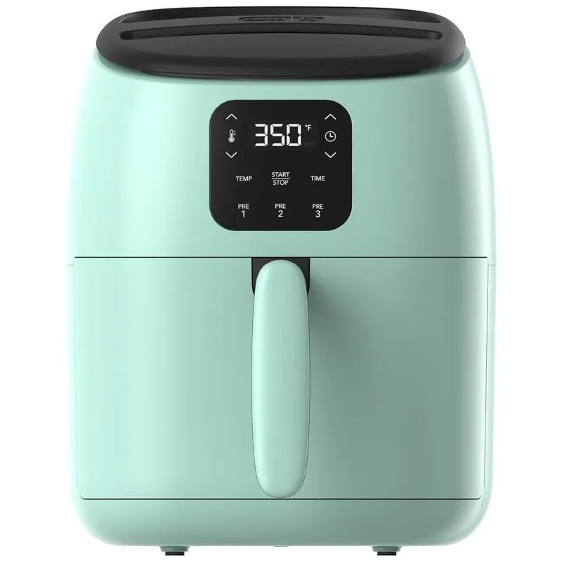 Fritadeira Eletrica Airfryer 2.6l Com Painel Digital E Temperatura Ajustavel, 110v, Dash, Azul