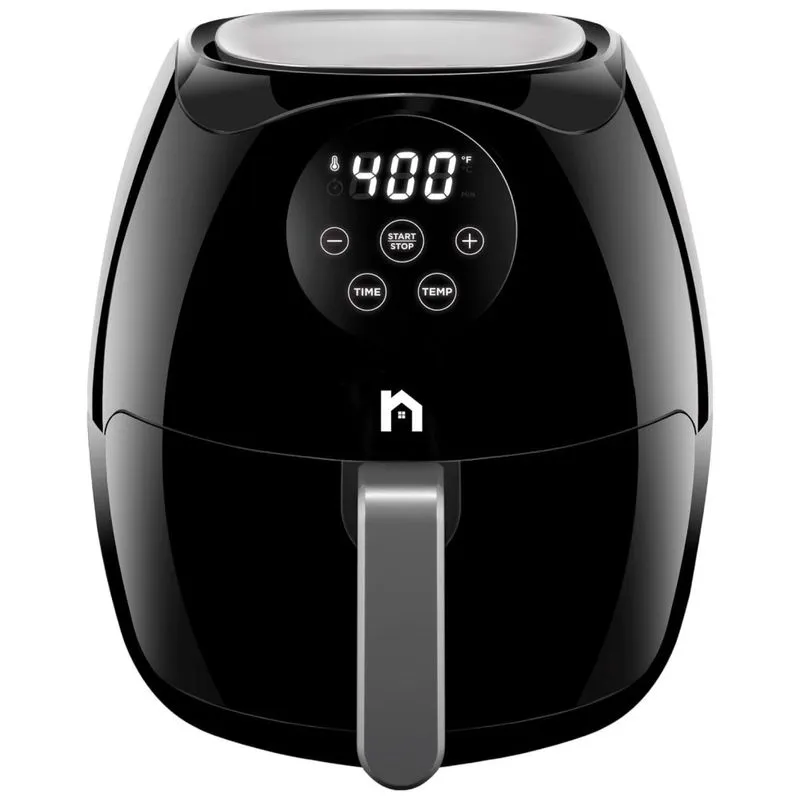 Fritadeira Eletrica Airfryer 3.5l Com Painel Digital E Cesto Antiaderente, 110v, New House Kitchen, Preta