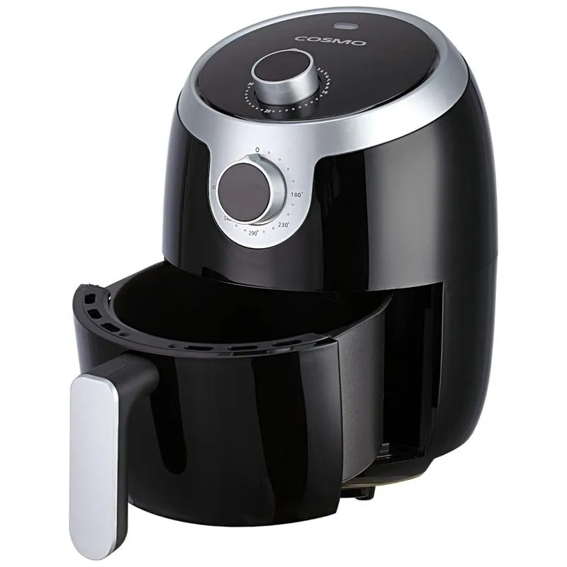 Fritadeira Eletrica Airfryer 2.3l Com Temperatura Ajustavel E Desligamento Automatico, 110v 1000w, Cosmo Cos23afakb, Preta