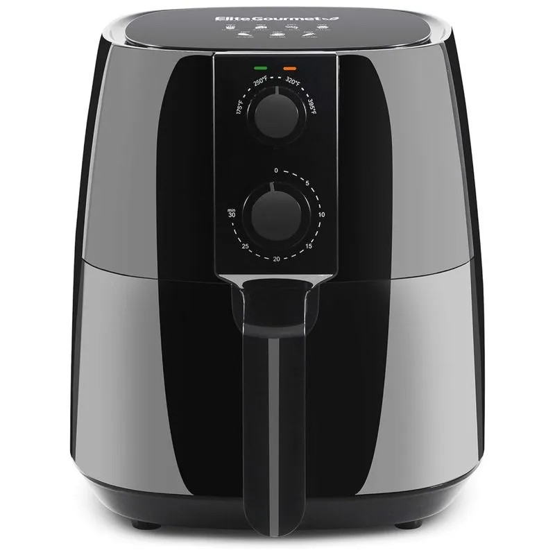 Fritadeira Eletrica Airfryer 4l Com Temperatura Ajustavel E Temporizador, 110v 1300w, Elite Gourmet Eaf4617, Preta