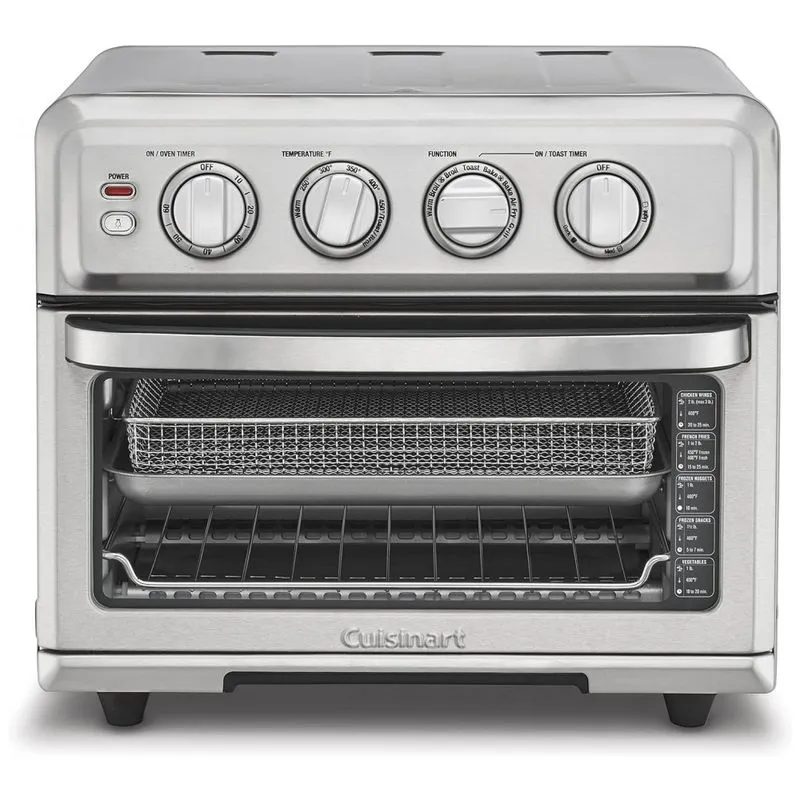 Forno Eletrico De Bancada 8 Em 1 Com Controle De Temperatura E Temporizador, Cuisinart Toa 70, 110v, Cinza