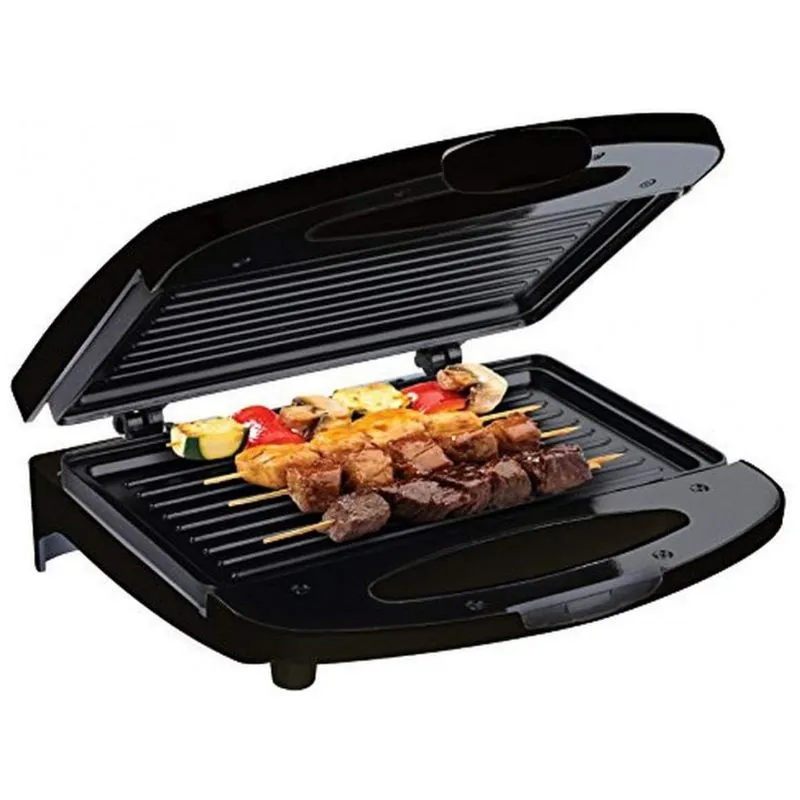 Grill Antiaderente Eletrico Serve 2 Porcoes, 110v 600w, Chefman, Preto