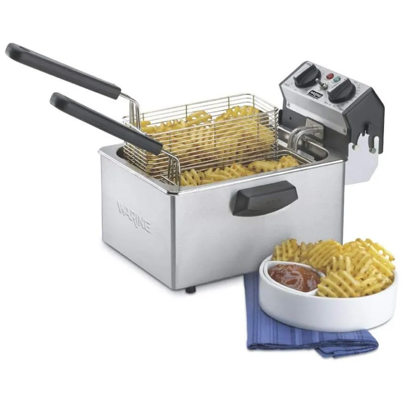Fritadeira Eletrica Profissional 3,5 Kg De Capacidade, Aco Inoxidavel, 110v 1800w, Waring Wdf75rc