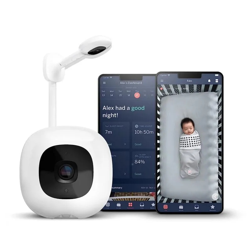 Baba Eletronica Com Monitor Hd 1080p E Visao Noturna, Nanit Pro, Branca