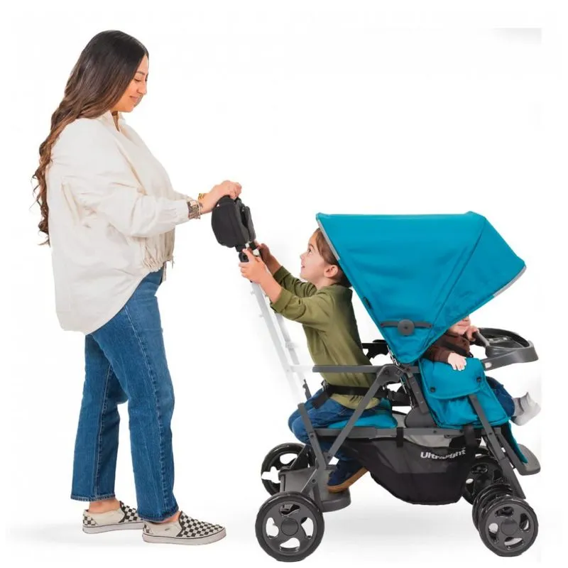 Carrinho De Passeio Para 1 Criança Com Assentos Reclináveis De 3 Vias E Adaptador Universal Para Assento De Carro, Até 40 Kg, Joovy, Azul