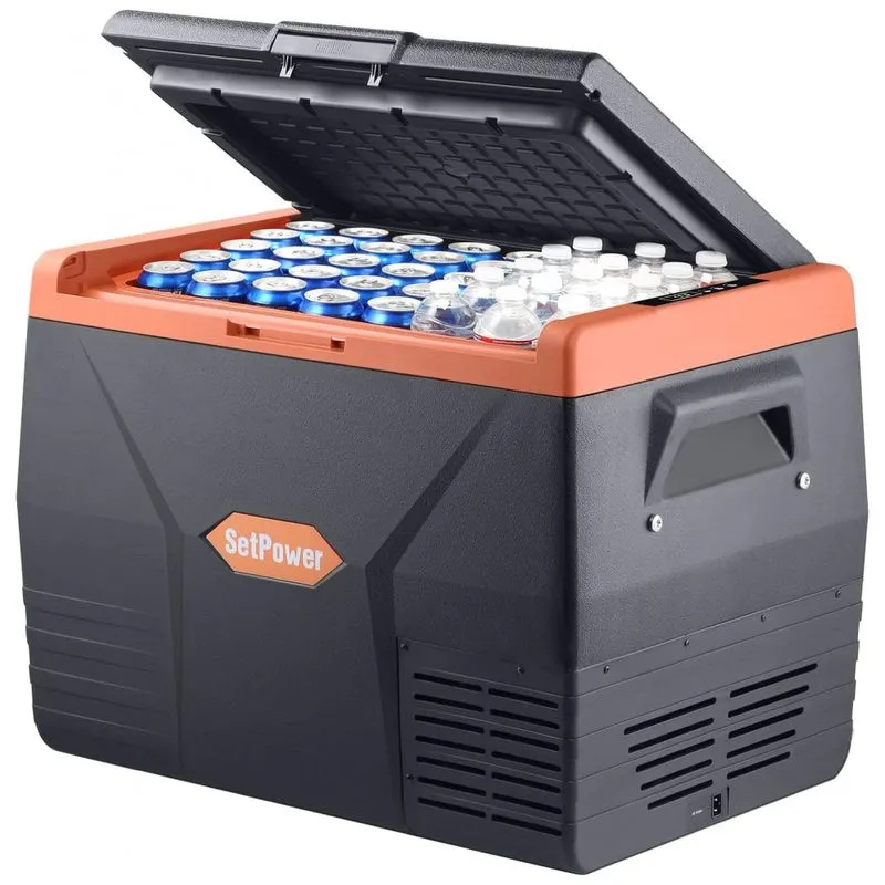 Cooler Eletrico Automotivo Portatil 70 Litros, Setpower, Preto