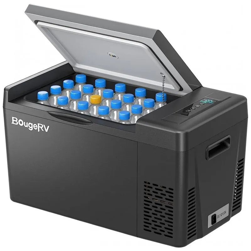 Cooler Eletrico Automotivo Portatil 23 Litros, Bougerv, Preto