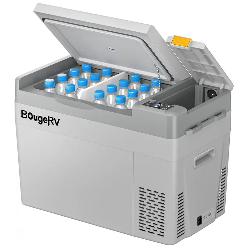 Cooler Eletrico Automotivo Portatil 30 Litros, Bougerv Crpro30, Cinza