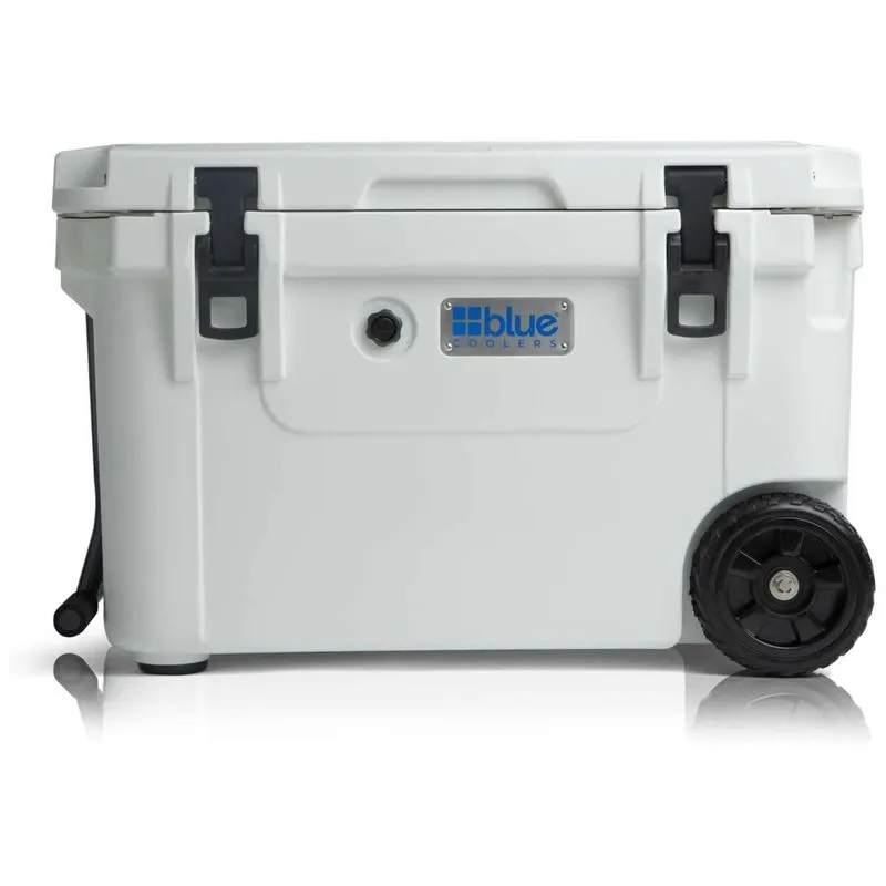 Cooler Térmico Portátil 60 Litros Com Alça E Rodas, Blue Coolers, Branco