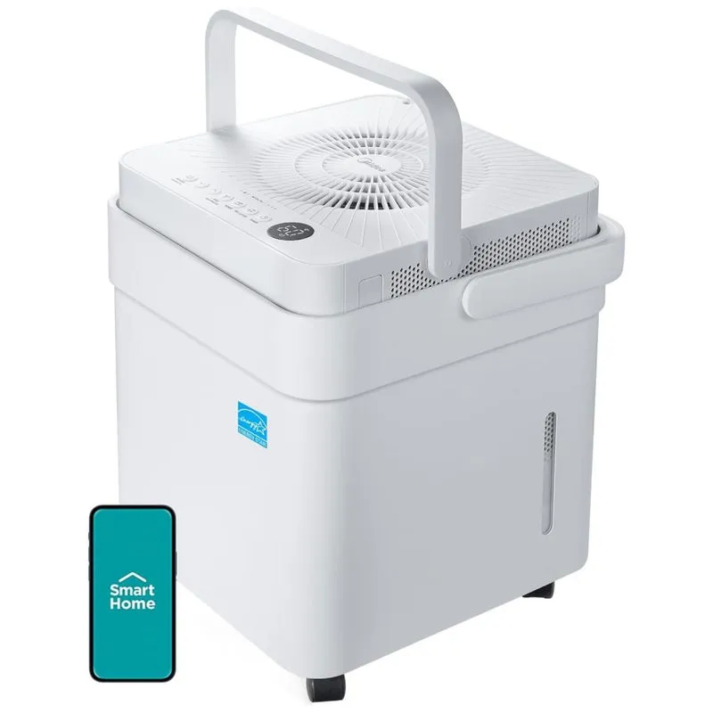 Desumidificador Para Grandes Ambientes 50l Até 325 M2 Com Controle Inteligente, 110v, Midea, Branco