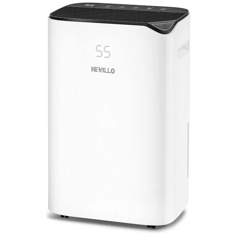 Desumidificador Para Grandes Ambientes 2.5l Ate 185 M2 Com Controle Inteligente, 110v, Hevillo, Branco