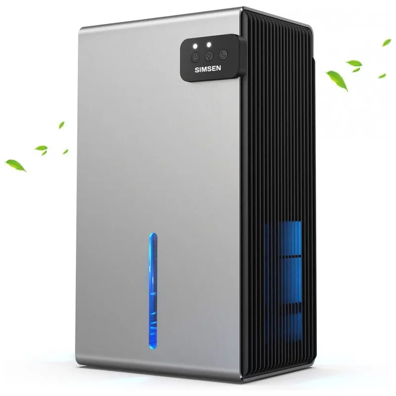 Desumidificador Para Grandes Ambientes 2.8l Ate 650 M2 Com Controle Inteligente E Mangueira De Drenagem, 110v, Simsen, Cinza