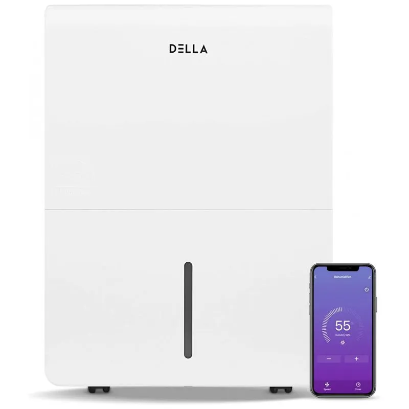 Desumidificador Para Grandes Ambientes 3.4l Ate 278 M2 Com Controle Inteligente, 110v, Della, Branco