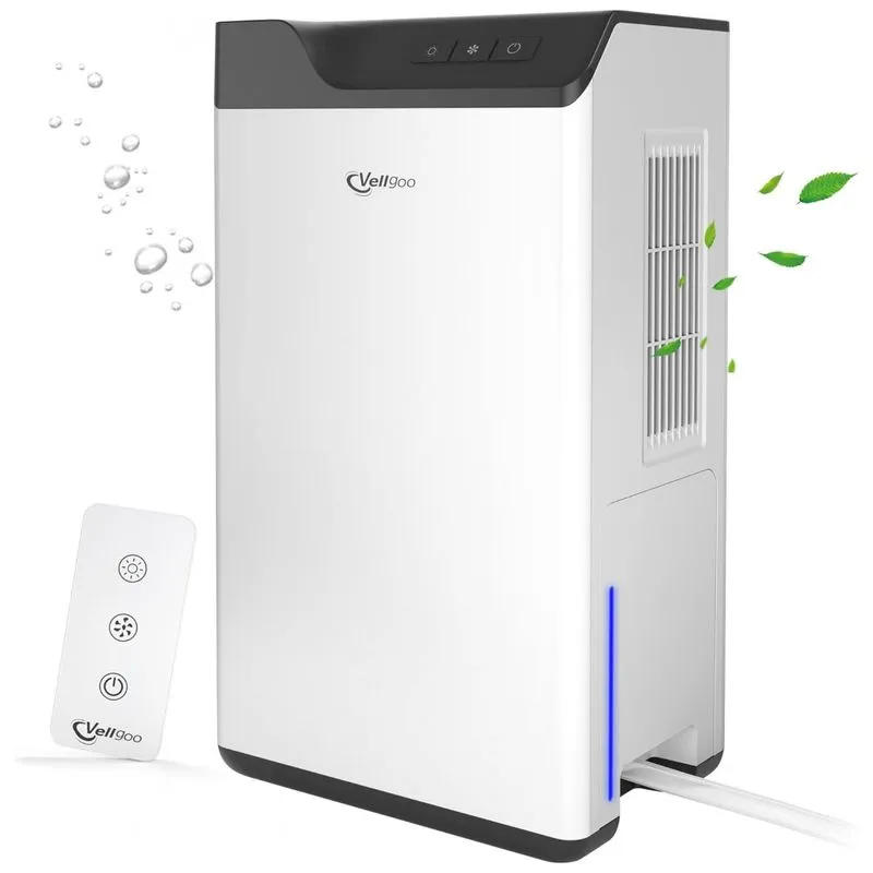 Desumidificador Ate 54 M2 Com Controle Remoto E Silencioso, 110v, Vellgoo, Branco