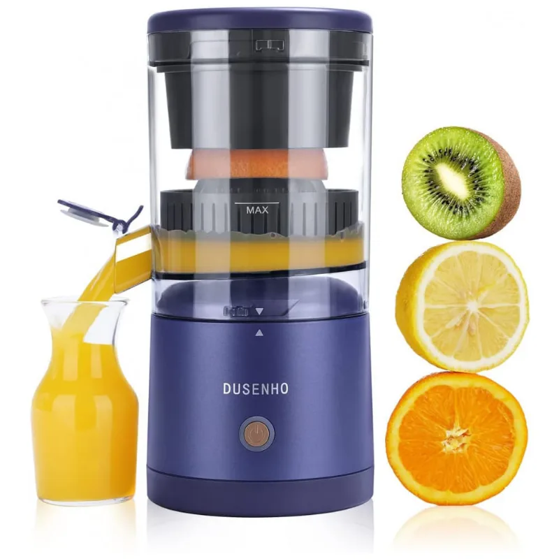 Centrifuga De Frutas Portatil Recarregavel Via Usb, 110v, Dusenho, Azul