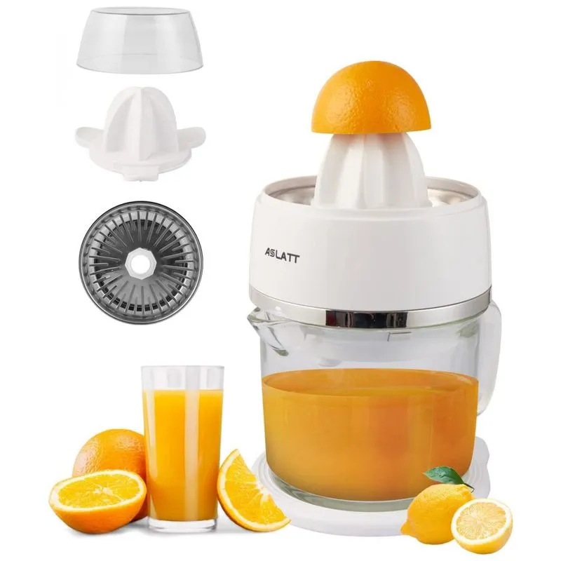 Espremedor De Frutas Eletrico 750 Ml Com Acessorios, 110v, Aslatt, Branco