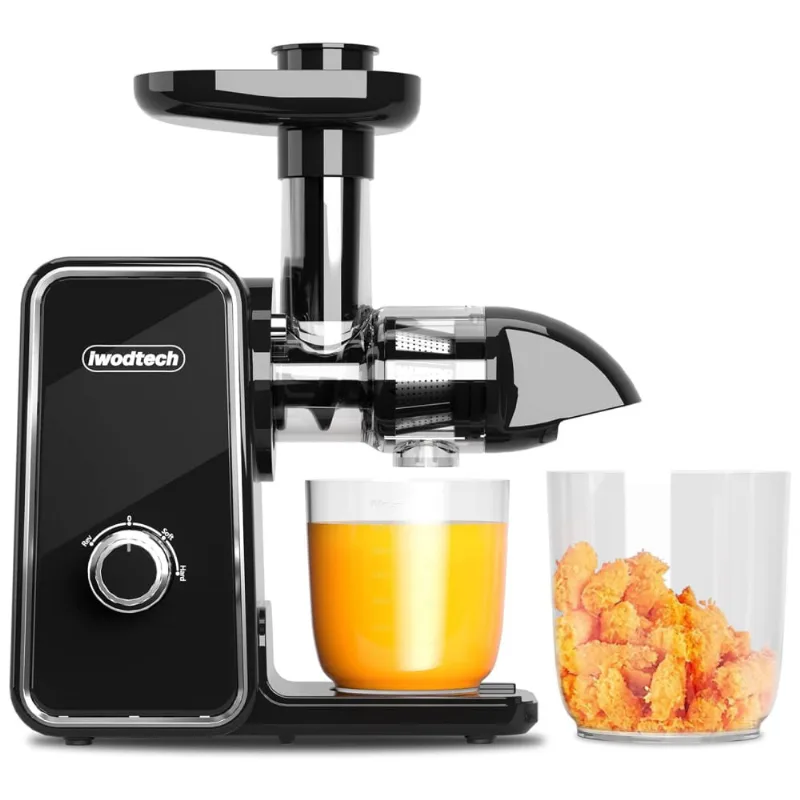 Centrifuga De Frutas Com 2 Velocidades E Motor Reversível, 110v Iwodtech, Preta