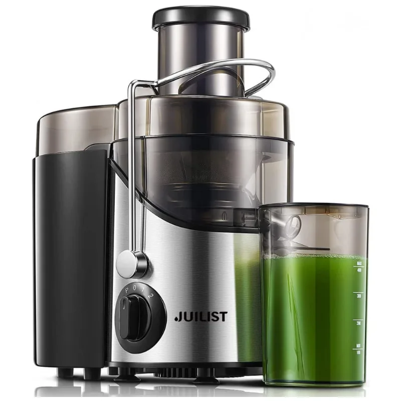 Centrifuga De Frutas E Vegetais Com 3 Velocidades, 110v 400w, Juilist, Prata