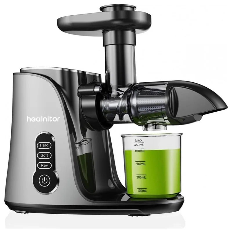 Centrifuga De Frutas E Vegetais Até 500 Ml Com Motor Silencioso, 110v Healnitor, Cinza