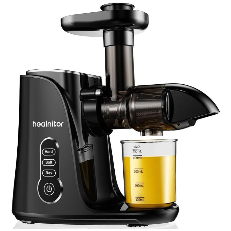 Centrifuga De Frutas Até 500 Ml Com Motor Reversível, 110v Healnitor, Preto