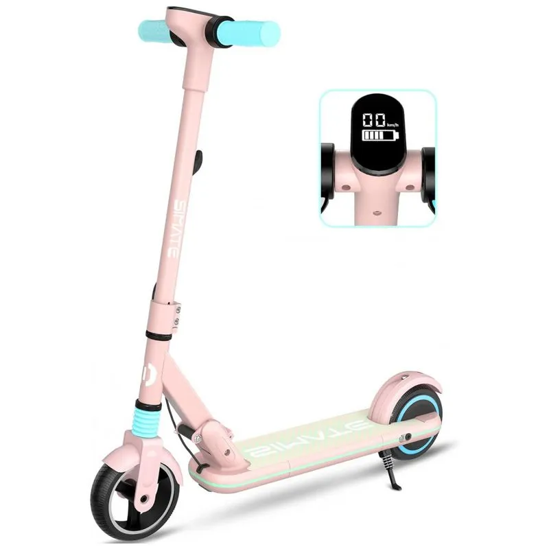 Patinete Eletrico Para Criancas De 6 A 15 Anos, Peso Max 70kg, Simate, Preto