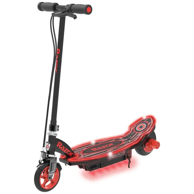 Patinete Elétrico Para Crianças Acima De 8 Anos, Peso Max 55kg, Razor E90, Preto E Vermelho