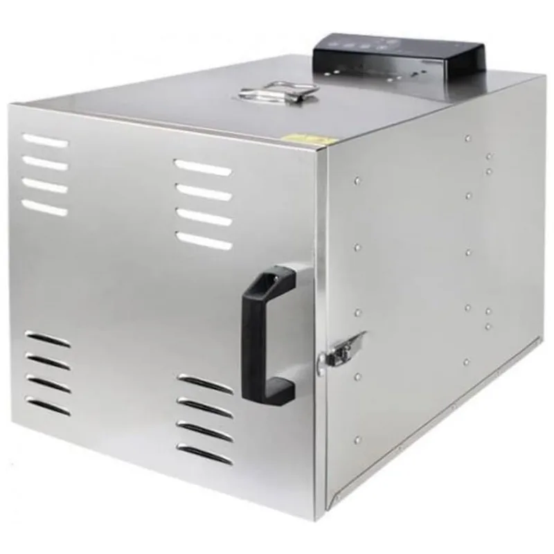 Desidratador De Alimentos Profissional Com 10 Bandejas Em Aco Inoxidavel, 110v 800w, Techtongda