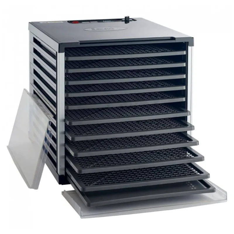 Desidratador De Alimentos Profissional Com 10 Bandejas, Aco Inoxidavel, 110v 800w, Lem, Preto